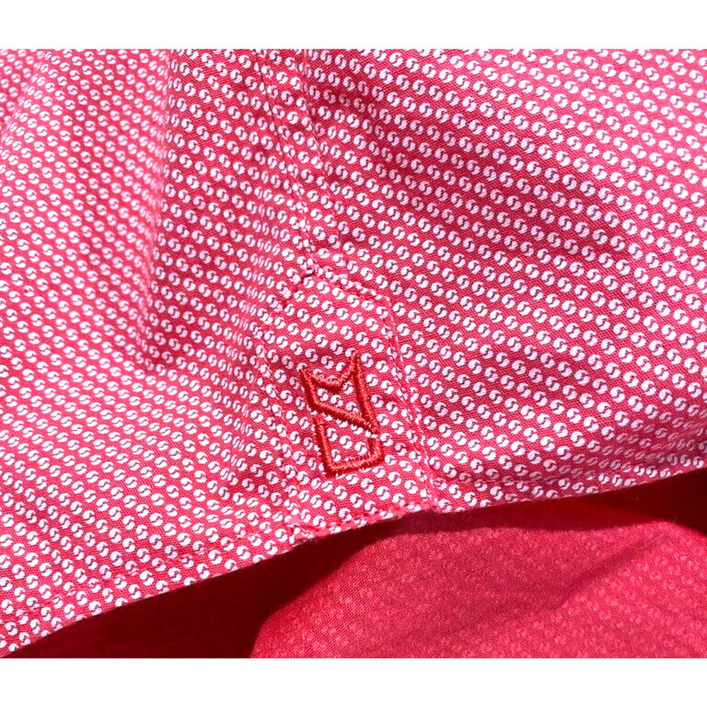 Cutter & Buck - Red short sleeve button up shirt 100% Cotton men's size Large - Picture 4 of 8